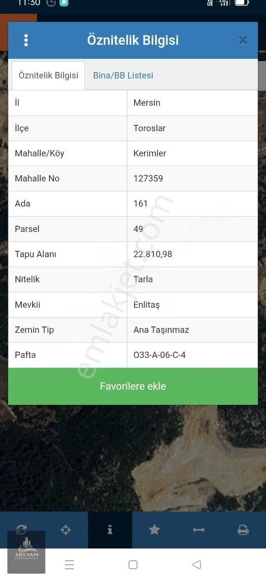 Kerimler'de Meşe Et Karşısı Yol Üzerinde 51.428 M2 Satılık Tarla - Görsel 2