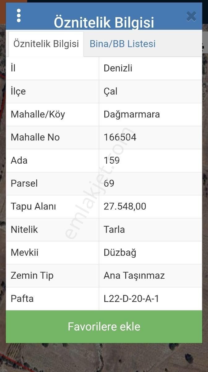 Denizli Çal Dağmarmara'da27.548 M² Satılık Verimli Tarla - Görsel 5