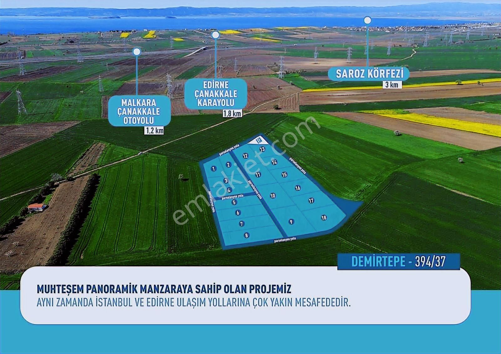 Çanakkale Gelibolu Satılık Arsa