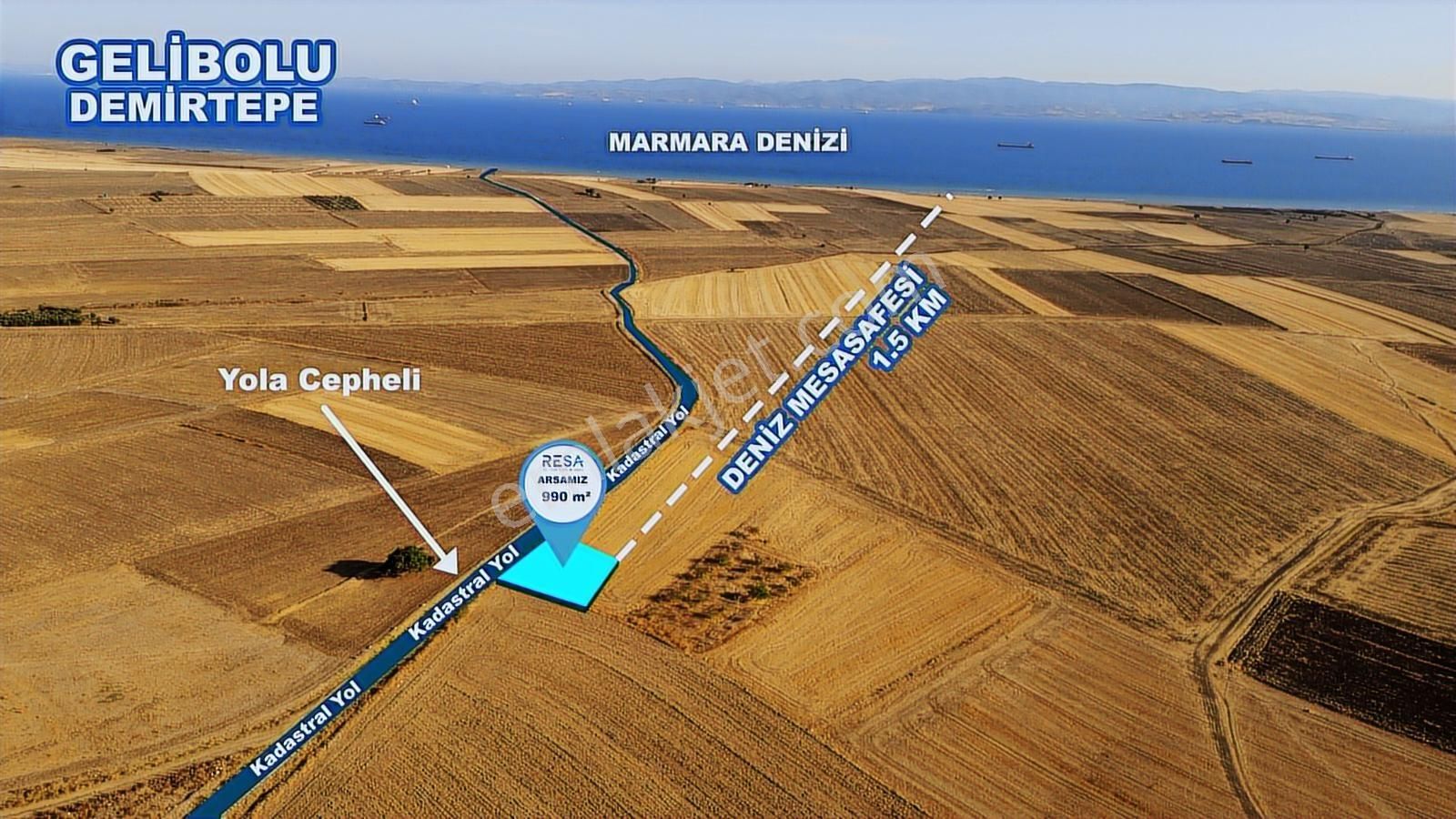 Resa Yatırımdan Çanakkale Gelibolu Satılık Arsa