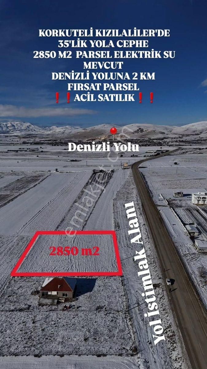 Çok Acil Satılık Fiyat Düştü!!2850 M2 35lik Yola Cephe Parsel