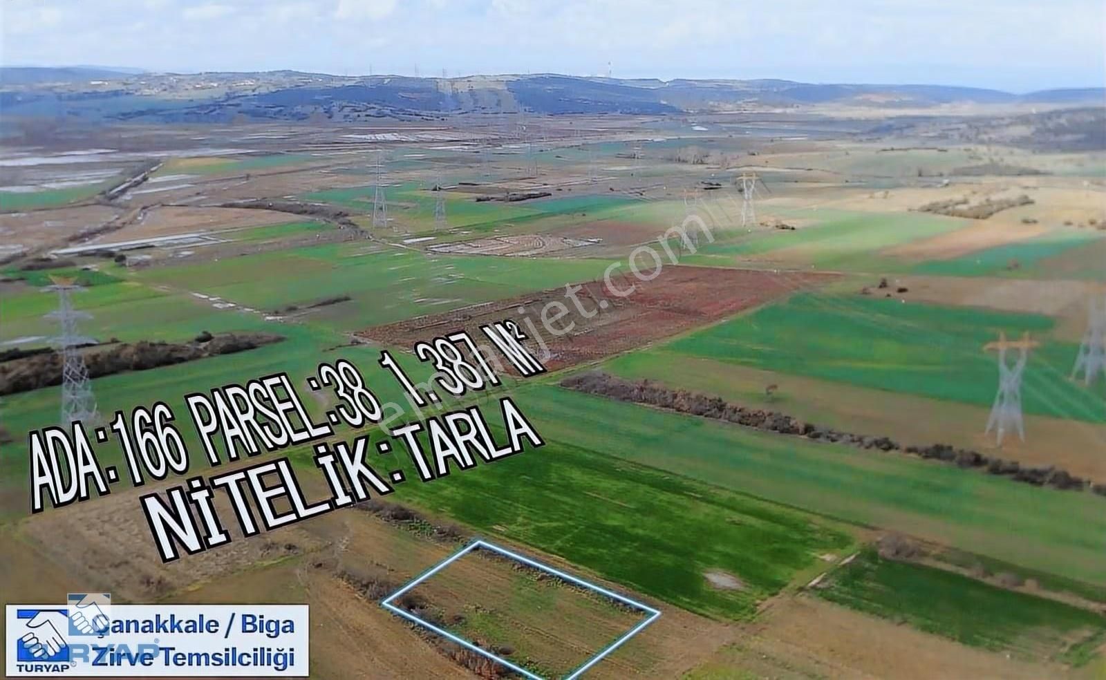Biga Bekirli Köyü 1387 Dönüm Satılık Tarla - Görsel 7