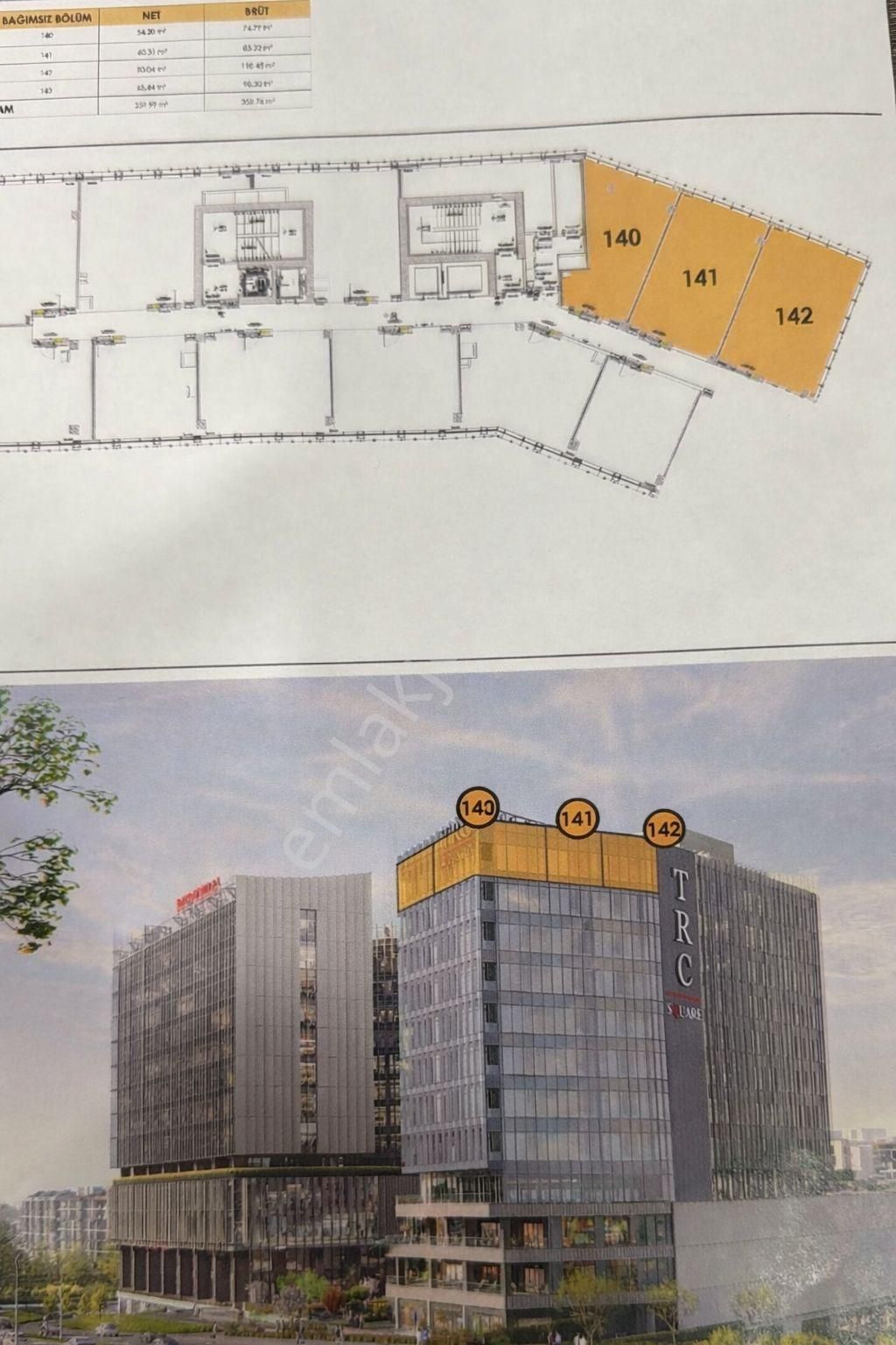 Göztepe Trc Projesi'nde 266m² Teraslı Plaza Ofisi