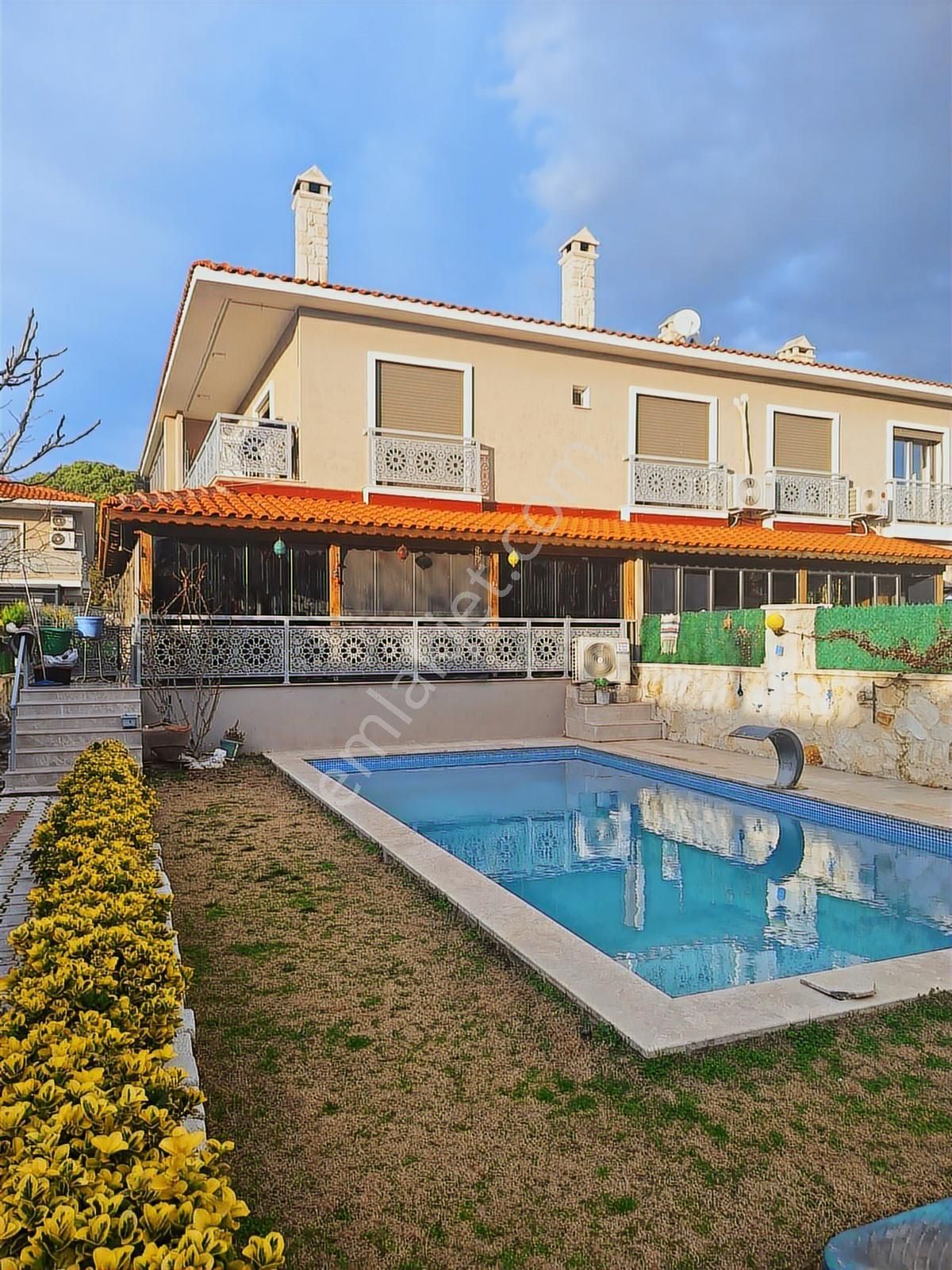 Foça Da Satılık Müstakil Havuzlu Ve Bahçeli Dubleks Villa - Görsel 12
