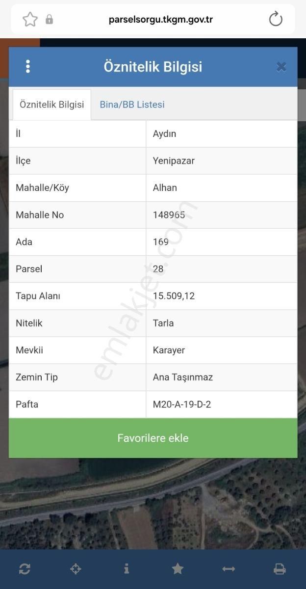 Yenipazarda| 5169 M² | Tarıma Elverişli | Ulaşımı Kolay |verimli