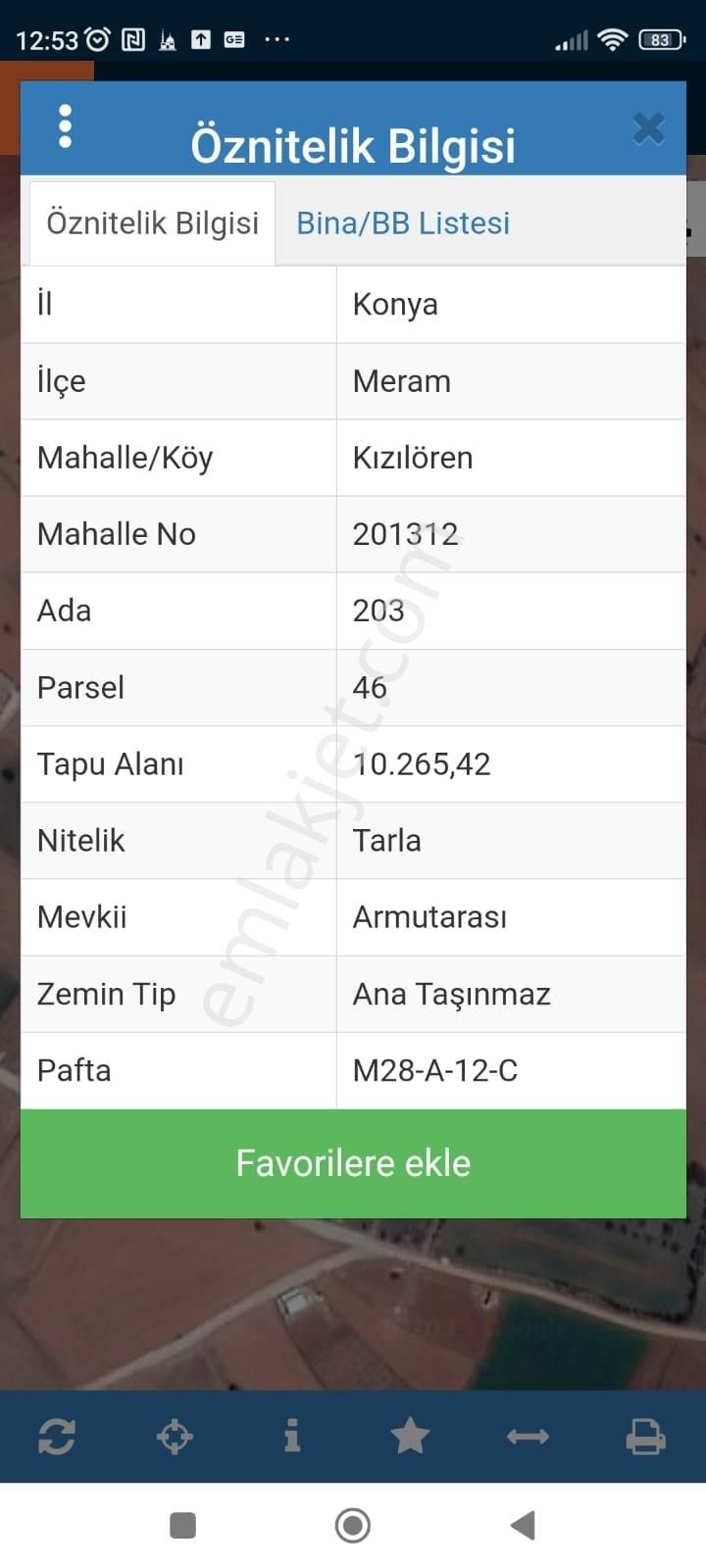 Meram Kızılören Mahallesinde Satılık Yatırımlık Tarla - Görsel 2