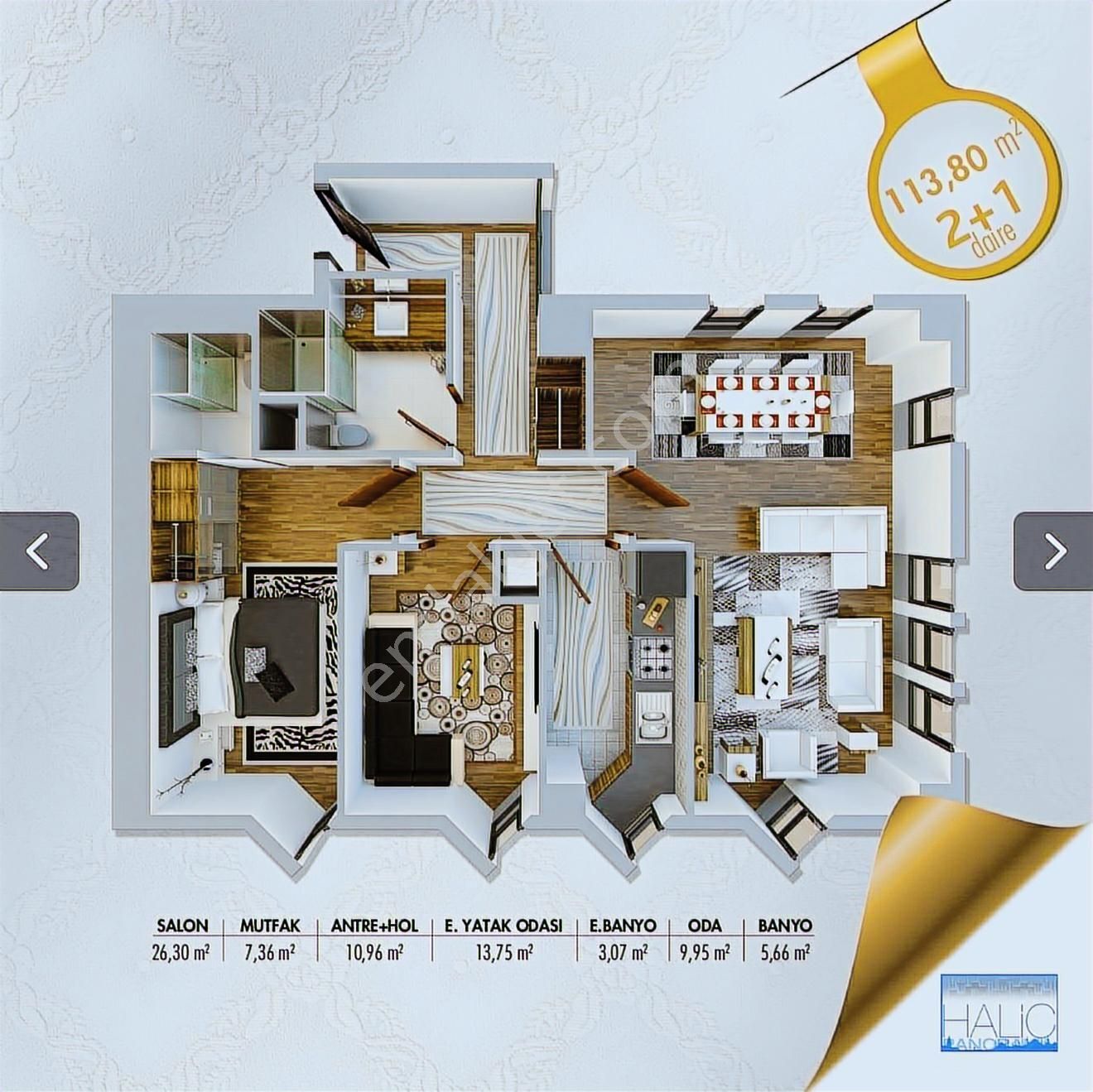 Haliç Panorama Satılık En Büyük Tip 2+1 Daire ( Remax Astyle ) - Görsel 28