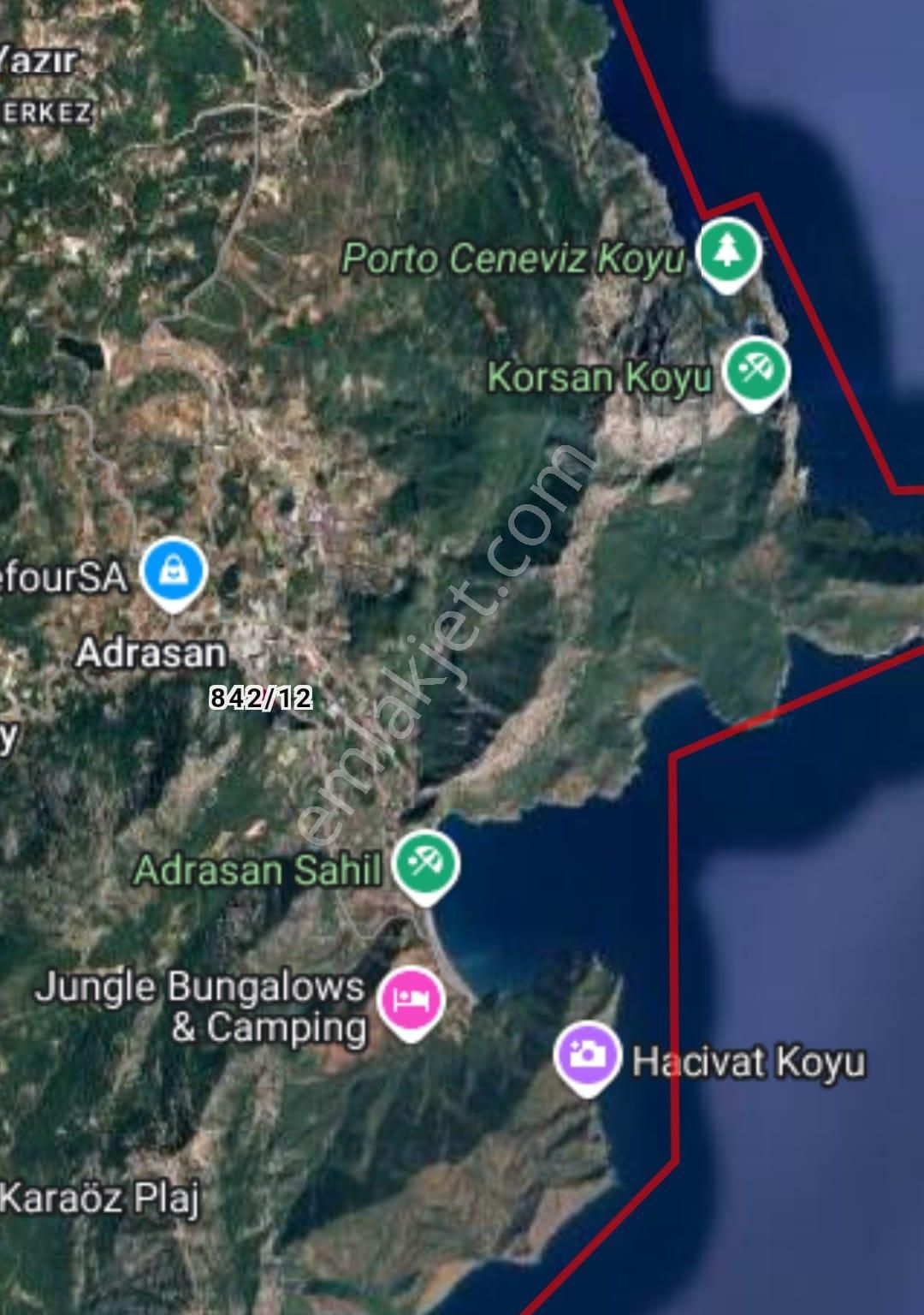 Kumluca Adrasanda Satılık Arsa-tarla( Dönüm Fiyatı) - Görsel 26