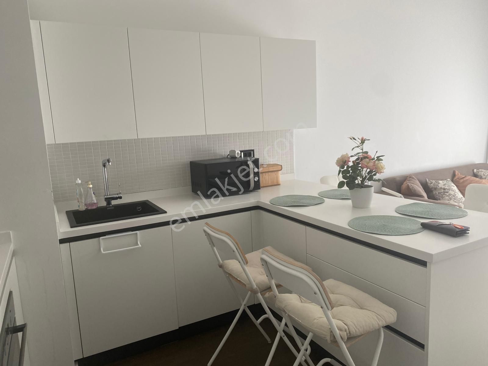 Folkart Vega'da Eşyalı Şehir Cephe 1+1 Kiralık Daire - Görsel 15