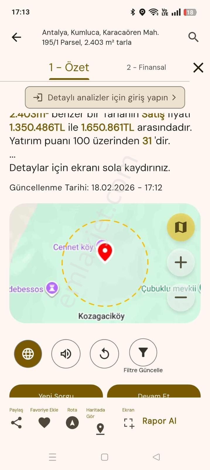 Kumluca Karacaören'de Emsalsiz Fiyata Satılık Tarla - Görsel 4