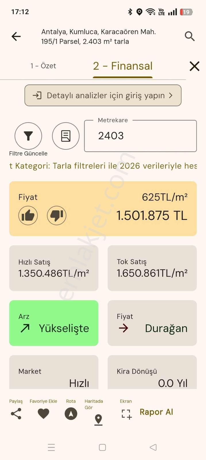 Kumluca Karacaören'de Emsalsiz Fiyata Satılık Tarla - Görsel 7