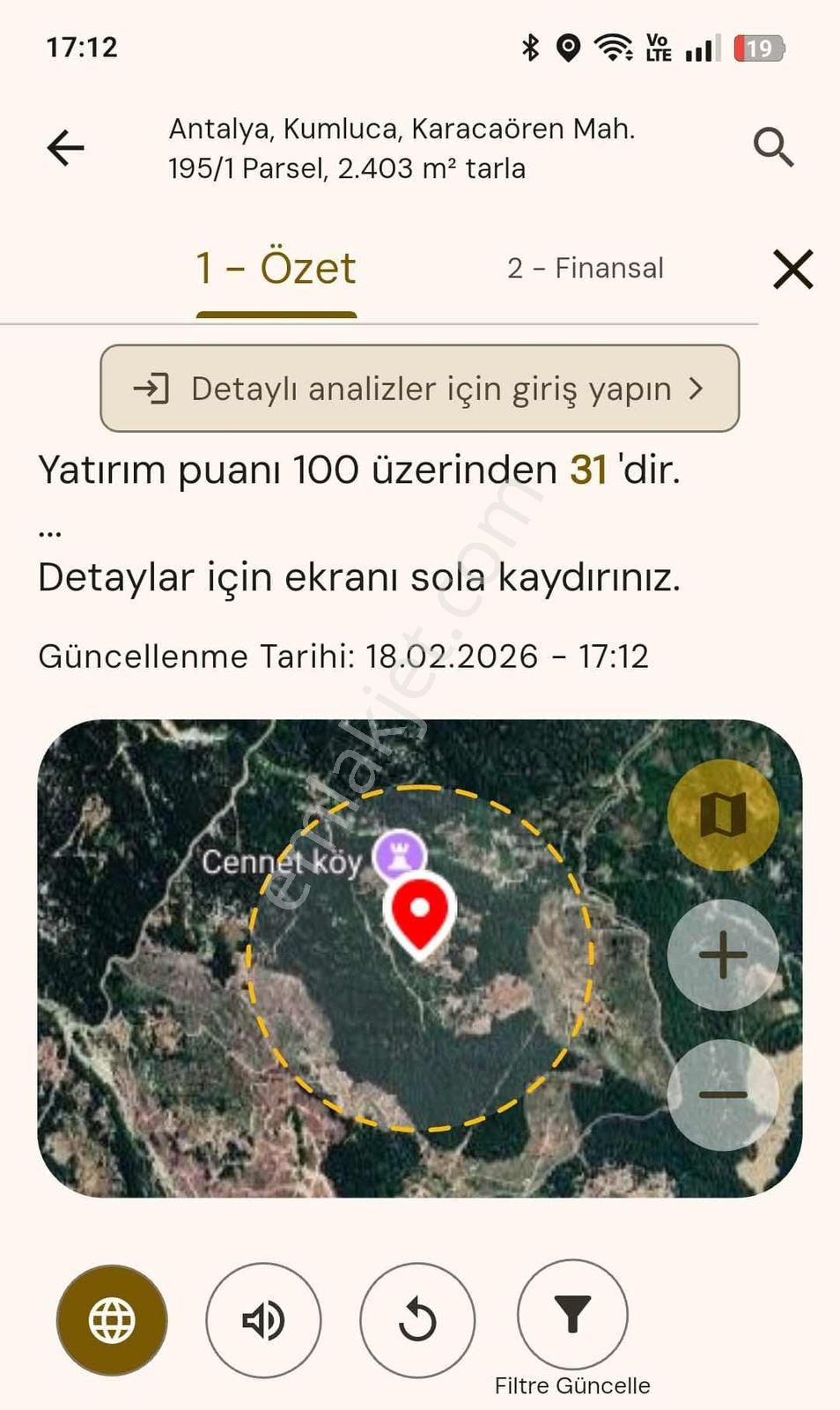 Kumluca Karacaören'de Emsalsiz Fiyata Satılık Tarla - Görsel 5