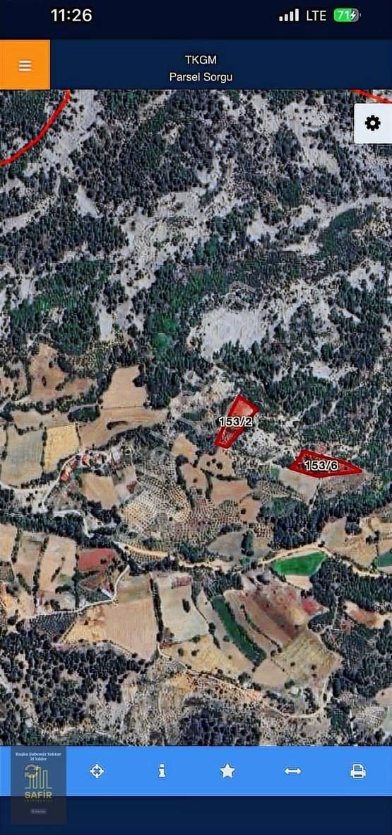 Muğla Menteşe Gazallerde Satılık 6357m2 2 Adet Köye Yakın Tarla - Görsel 2