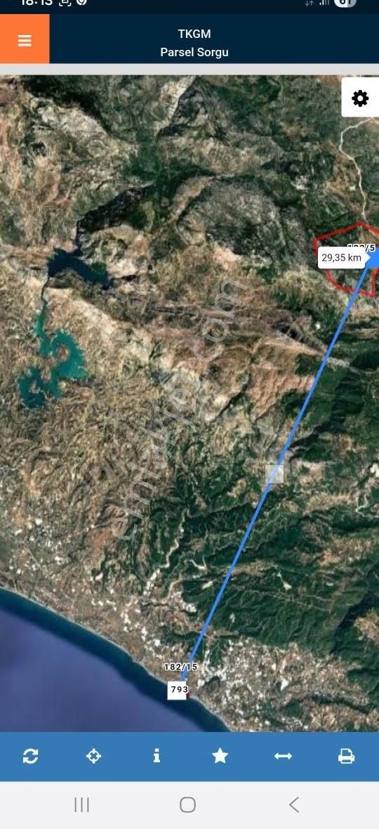 Antalya Akseki Erenyaka Mah Da Satılık 1033 M Tarla Satılık Olup - Görsel 7