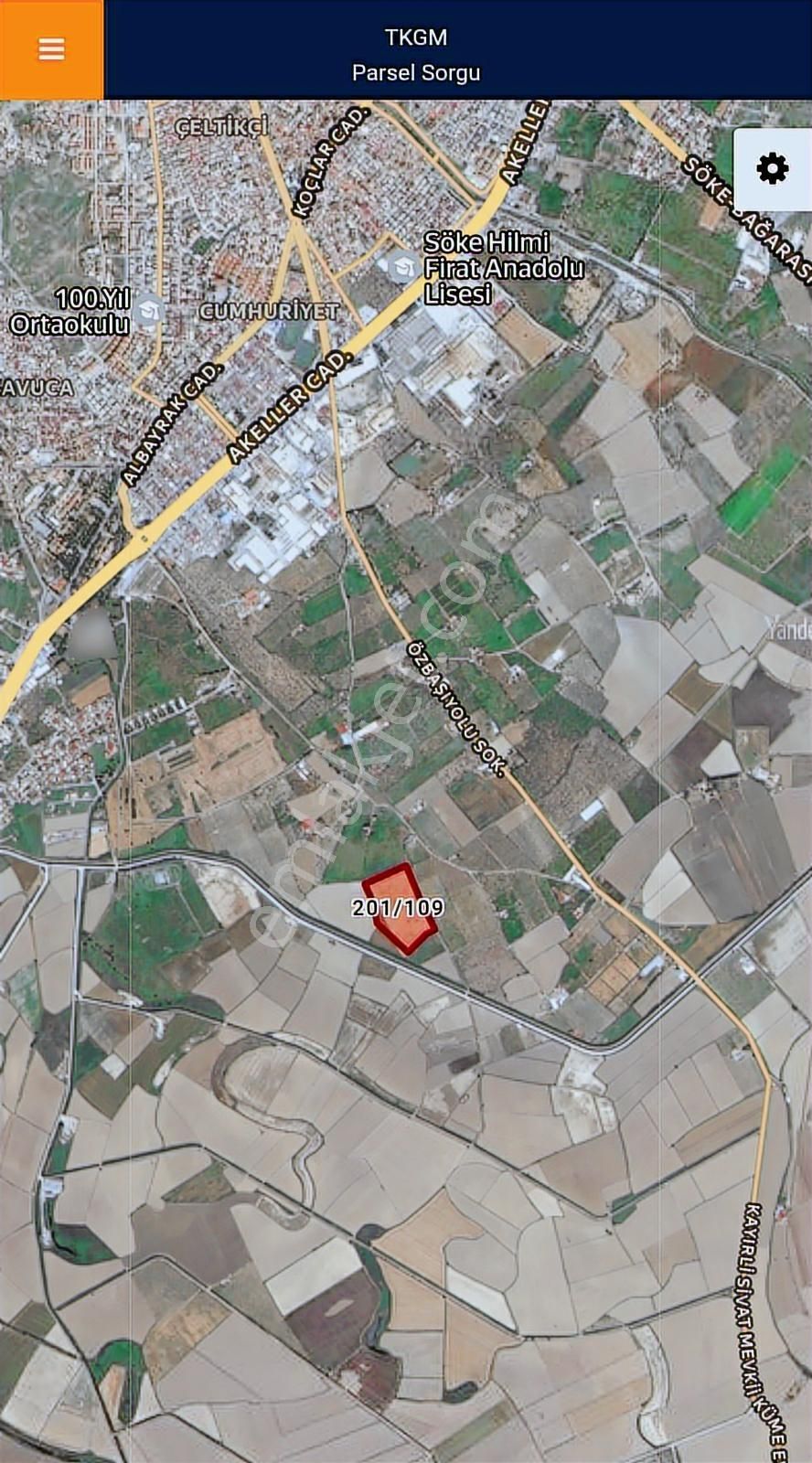 Söke Özbaşı Yoluna Yakın 45.752 M2 Satılık Mandalina Bahçesi - Görsel 3