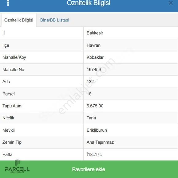 Balıkesir Havran Kobaklar Mahallesi Satılık Tarla - Görsel 2
