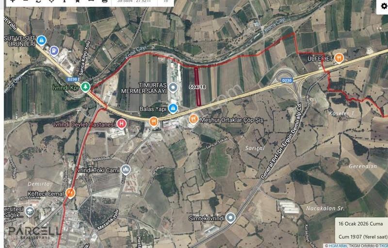 Balıkesir İvrindi Kurtuluş Mah. Ana Yol Üzeri Yatırımlık Tarla - Görsel 2