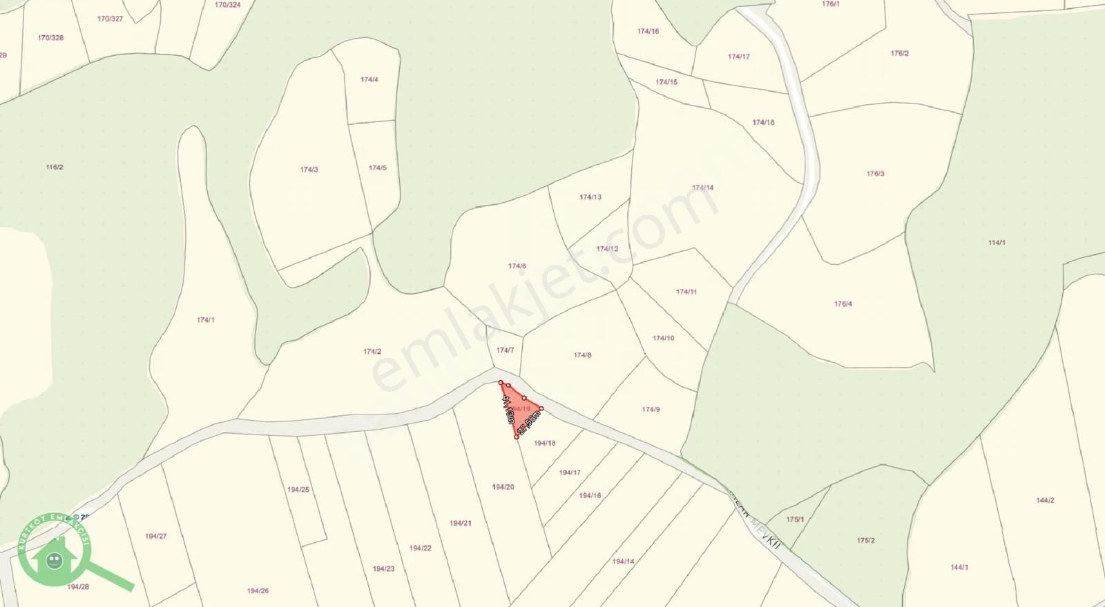 Derince Tahtalı - 483m2 Yola Cepheli Tarla - Etrafı Çevrili + Su - Görsel 9