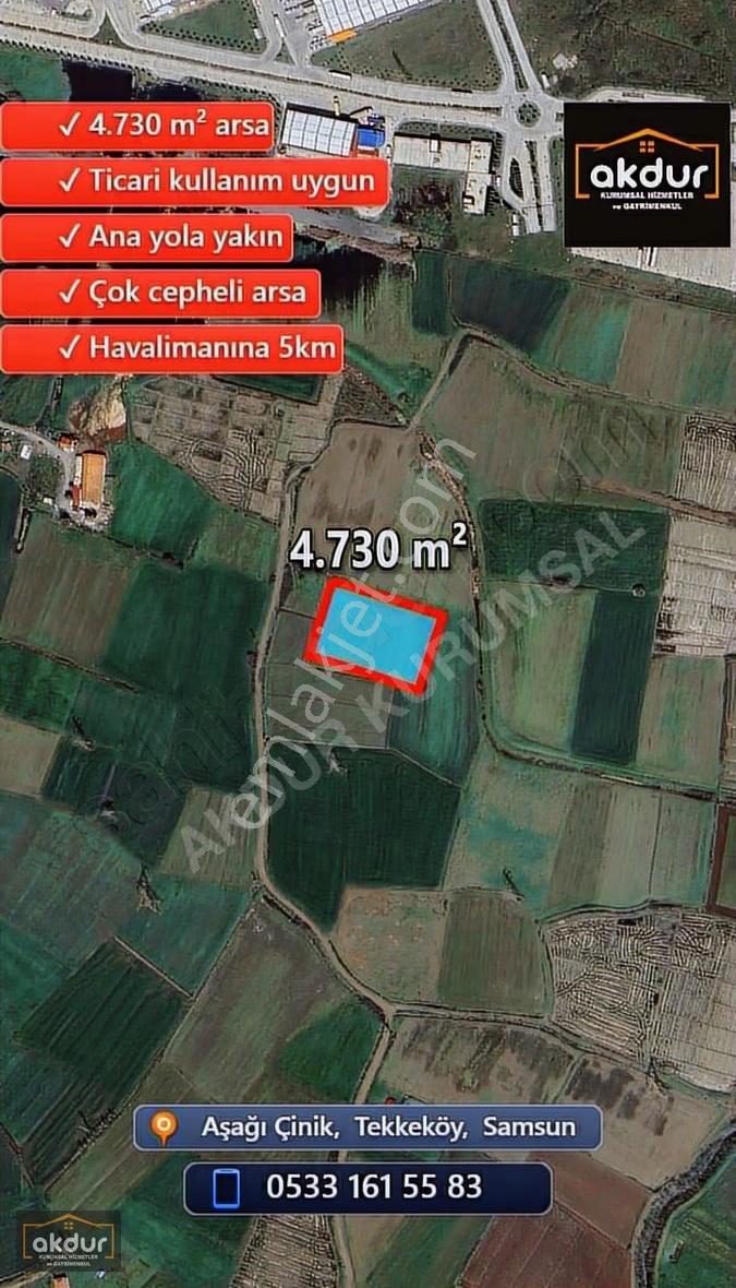 Akdur'dan Tekkeköy'de Lojistiğin Yanında 4730 M2 Ticari Arsa - Görsel 3