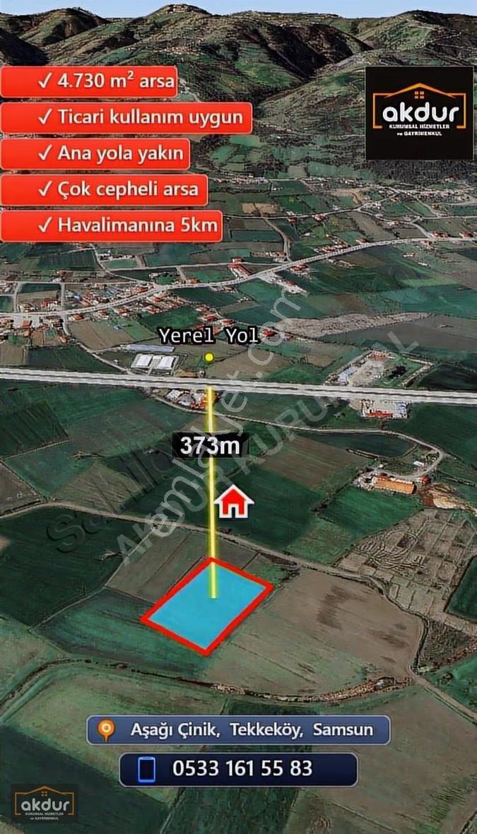 Akdur'dan Tekkeköy'de Lojistiğin Yanında 4730 M2 Ticari Arsa - Görsel 24