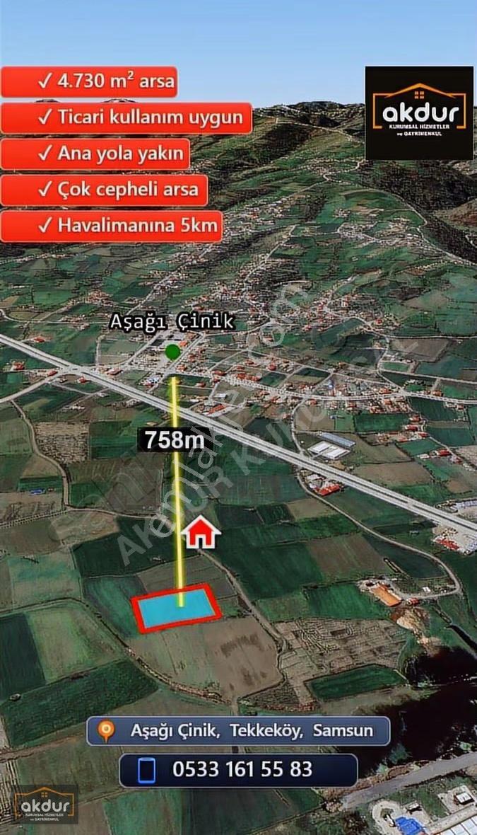 Akdur'dan Tekkeköy'de Lojistiğin Yanında 4730 M2 Ticari Arsa - Görsel 20