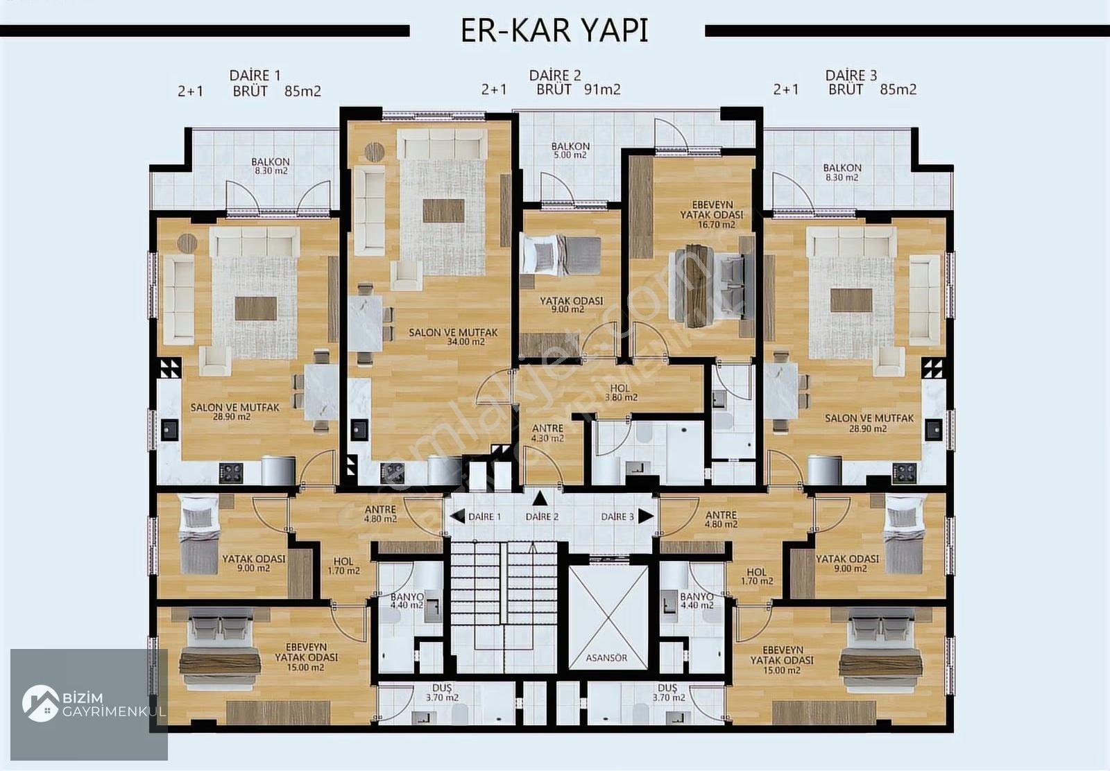 Alçak Kat Modern Mimari 2+1 Yatırım Fırsatı - Görsel 6