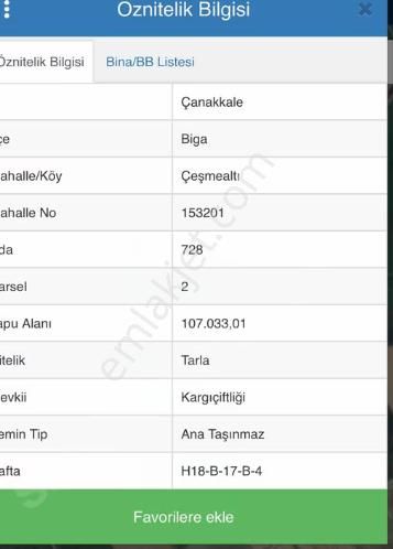 Biga Çeşmealtı Satılık Tarla - Görsel 4