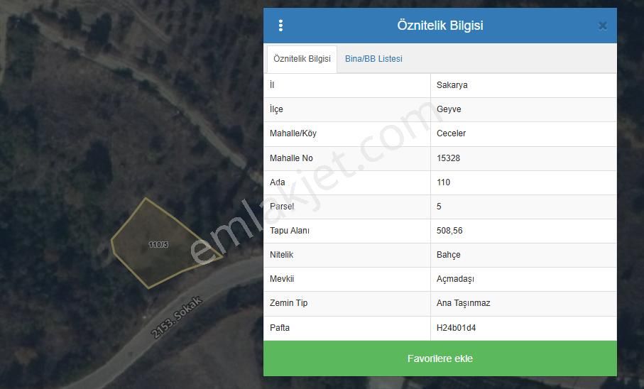 Geyve Ceceler Köyü Süper Konum Asfalta Cepheli Manzaralı 508 M² Arazi - Görsel 3