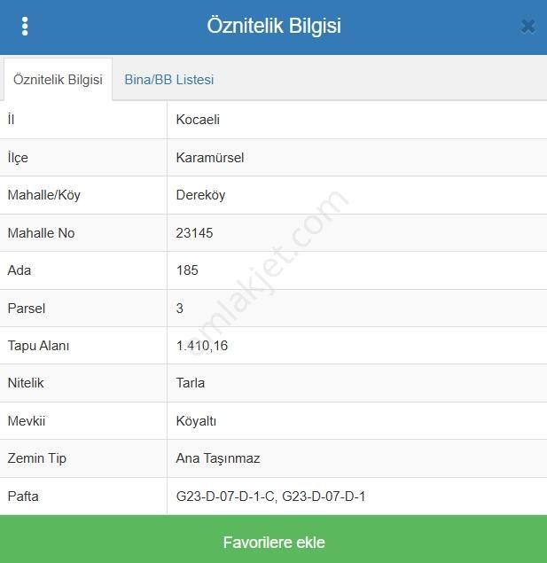 Dereköy'de Köyiçi En Uygun Tarla 1410m2 - Görsel 2