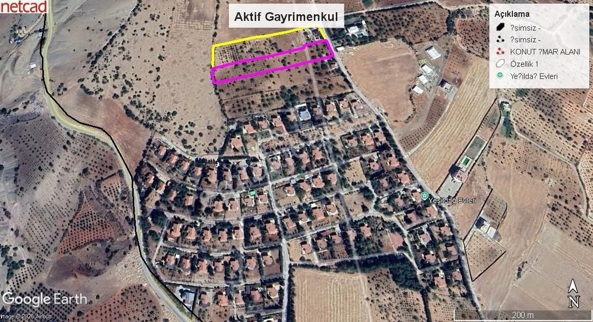 Aktif Gayrimenkul'den Asfalt Üstü Süper Bağ Evlik Arazi.. - Görsel 9