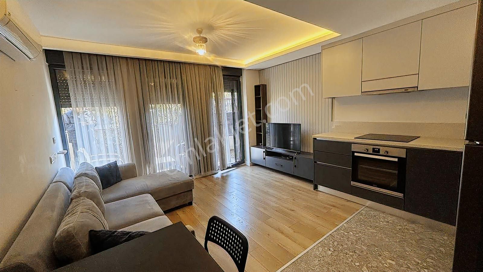 Güzelobada Havuzlu Güvenlikli Sitede Eşyalı Kiralık 1+1 Daire - Görsel 8