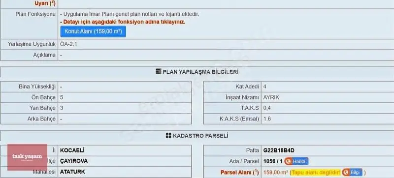 Çayırova Atatürk Mahallesi Merkezi 4 Kat %40 İmarlı Satılık Arsa - Görsel 3