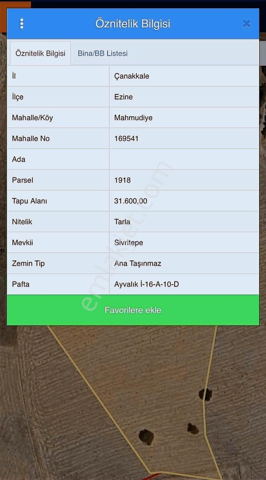 Çanakkale Mahmudiye'de Değerli Mevkide Yola Cephe 31.600m2 Tarla - Görsel 11