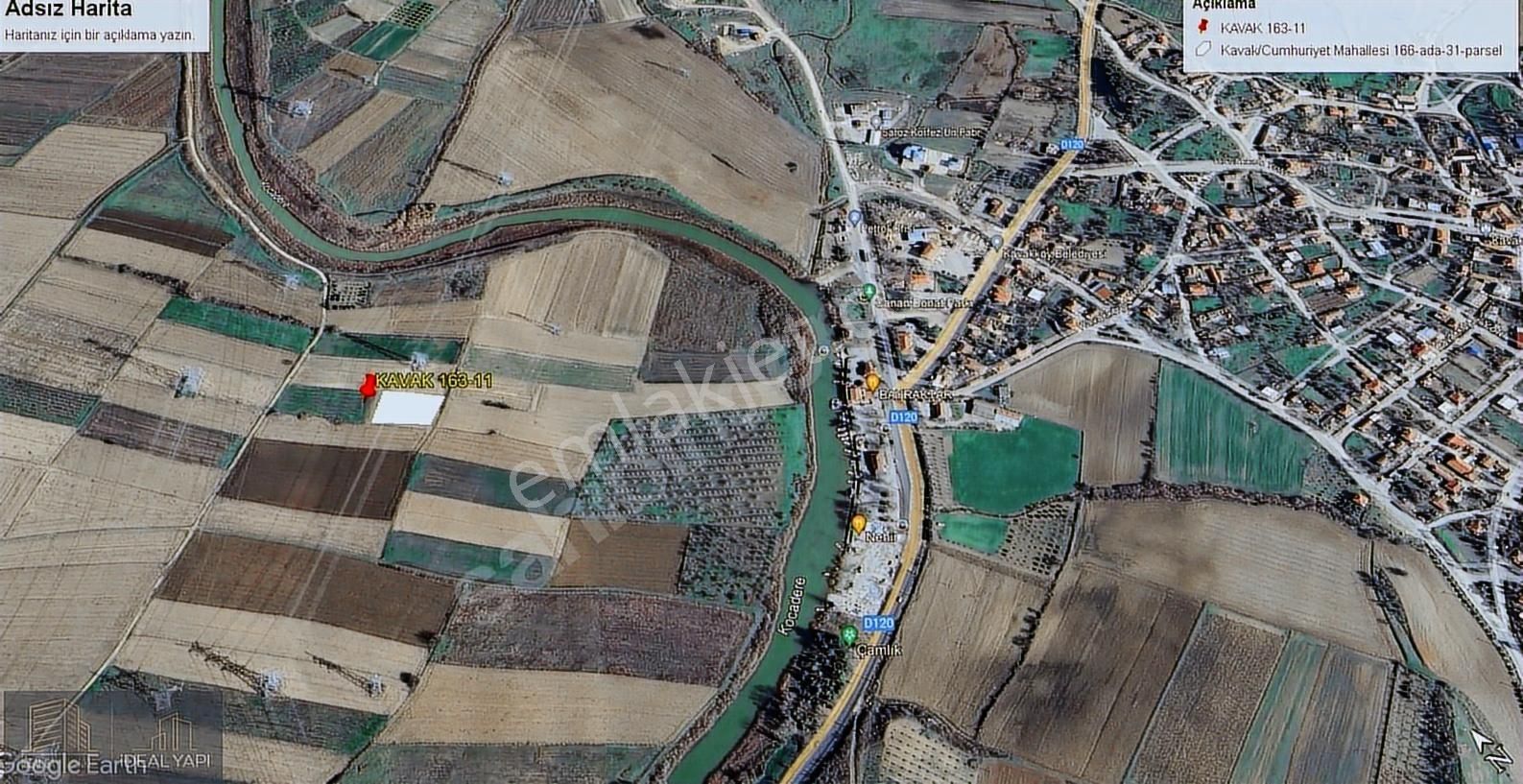 Gelibolu Kavak'ta Köye Ve Suya Çok Yakın 1624 M2 Müstakil Parsel - Görsel 8