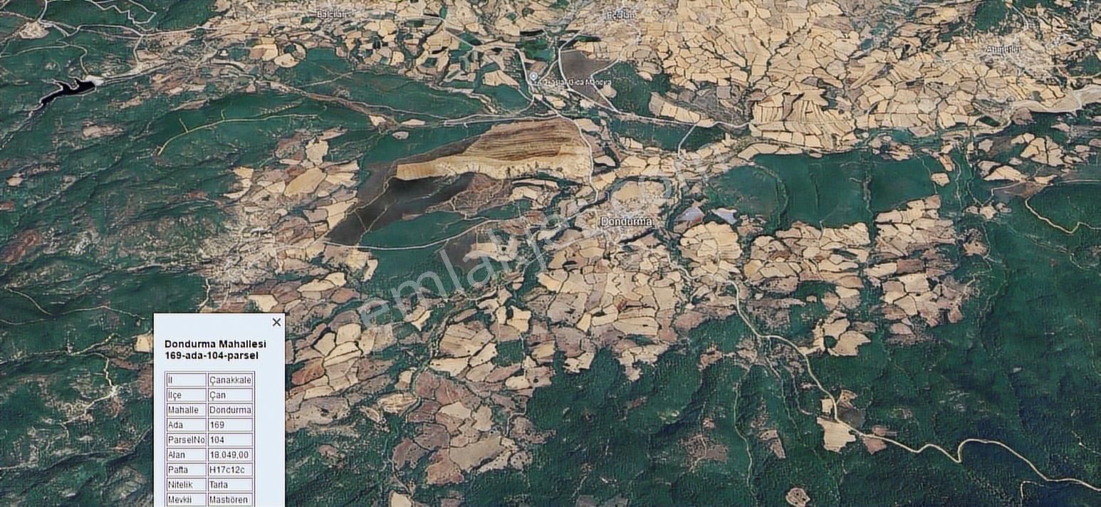 Kaçmaz Fırsatta!!! Çanakkale Dondurma Köyünde 18.050 M2 Tarla - Görsel 5