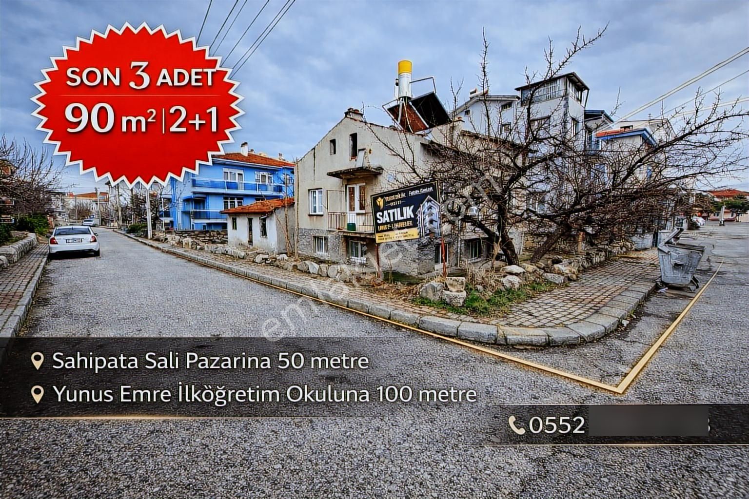 Sahipata Son 3 Adet Topraktan Satilik 2+1