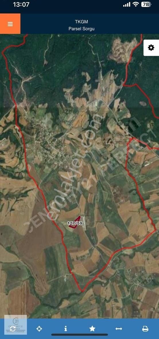 Silivri Bekirli Köyü Akören Asfaltına Cephe 11 Dönüm Tarla - Görsel 3