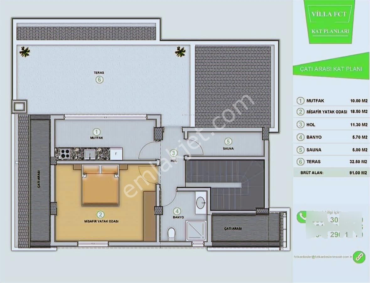 Havuzlu Satılık Sıfır 6+1 Müstakil Villa - Görsel 10