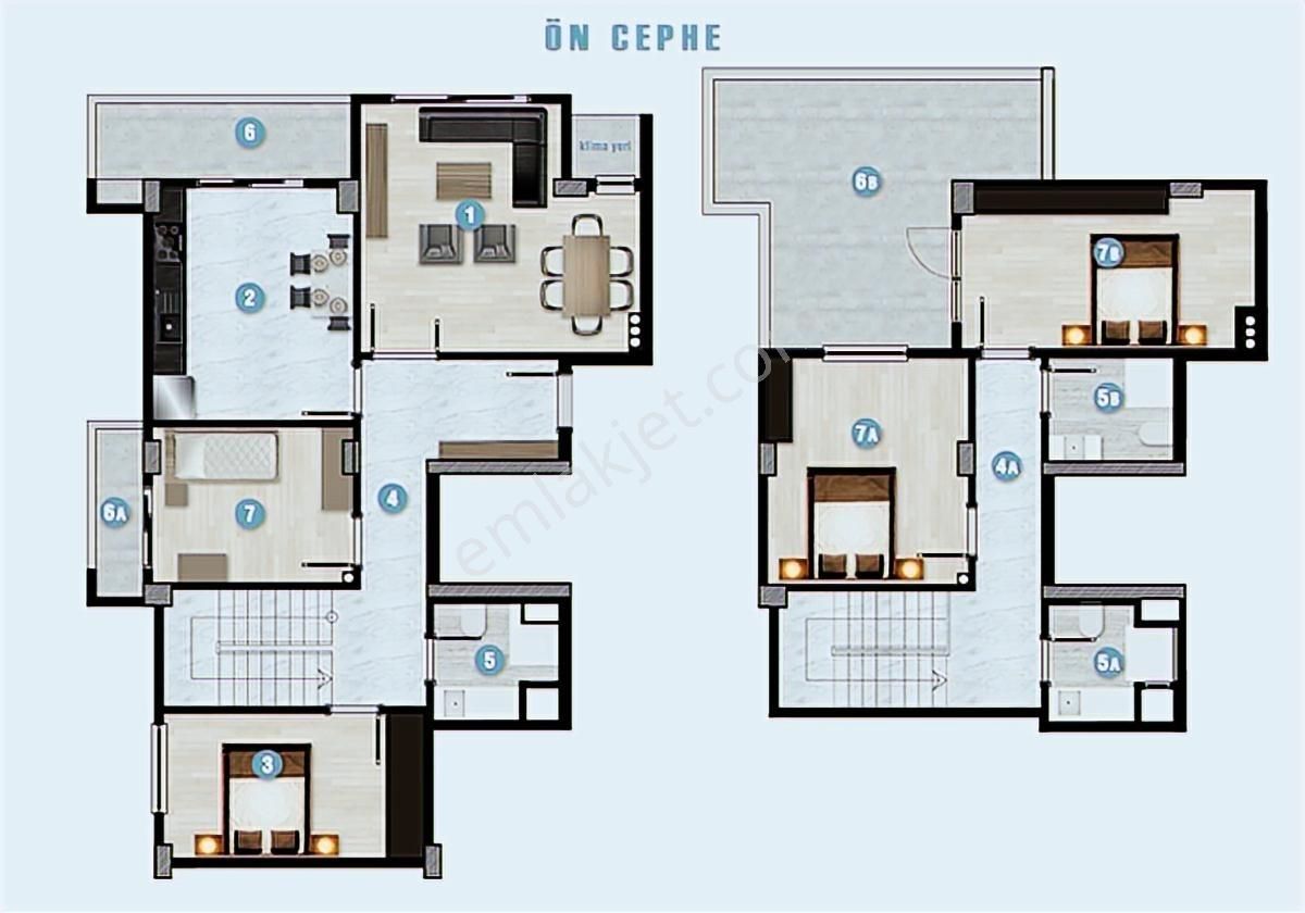 Atatürk Mahallesinde Yeni Satılık 3+1 Dubleks Daire - Görsel 6