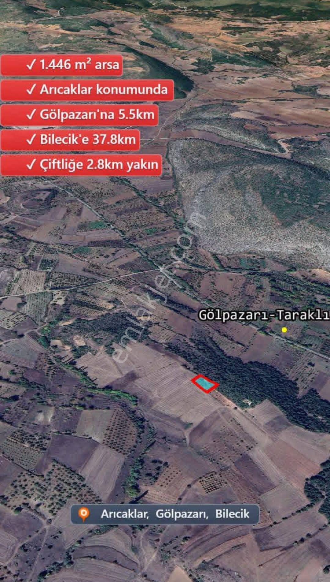 Sakarya Gölpazarı Arıcaklar Köyünde 1446 M2 Satılık Tarla - Görsel 6