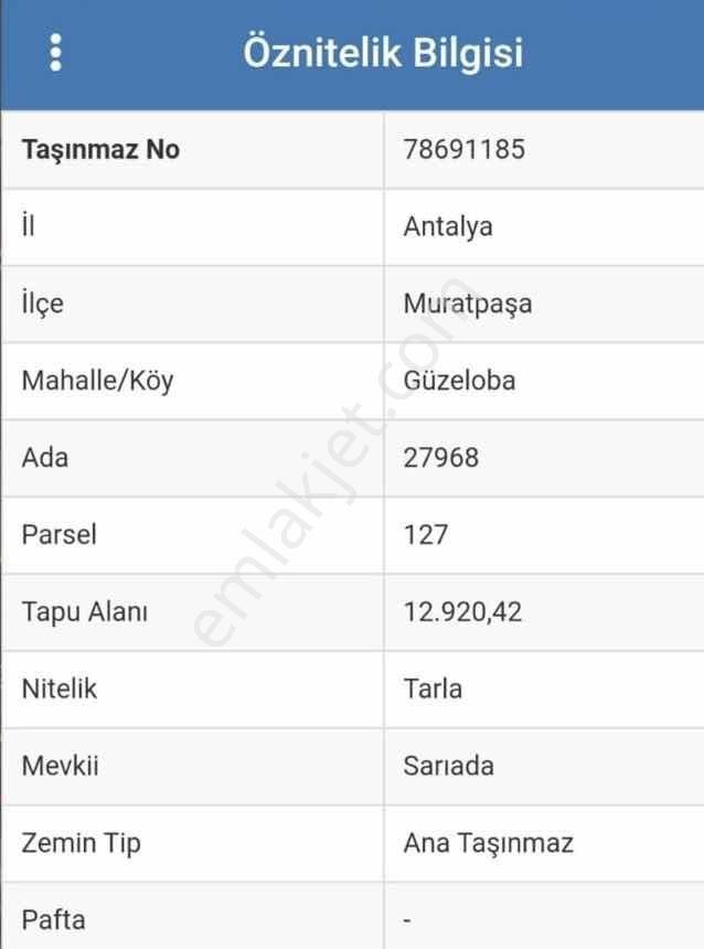 Denize 1 Km Mesafede 248 Metre Villa Arsası