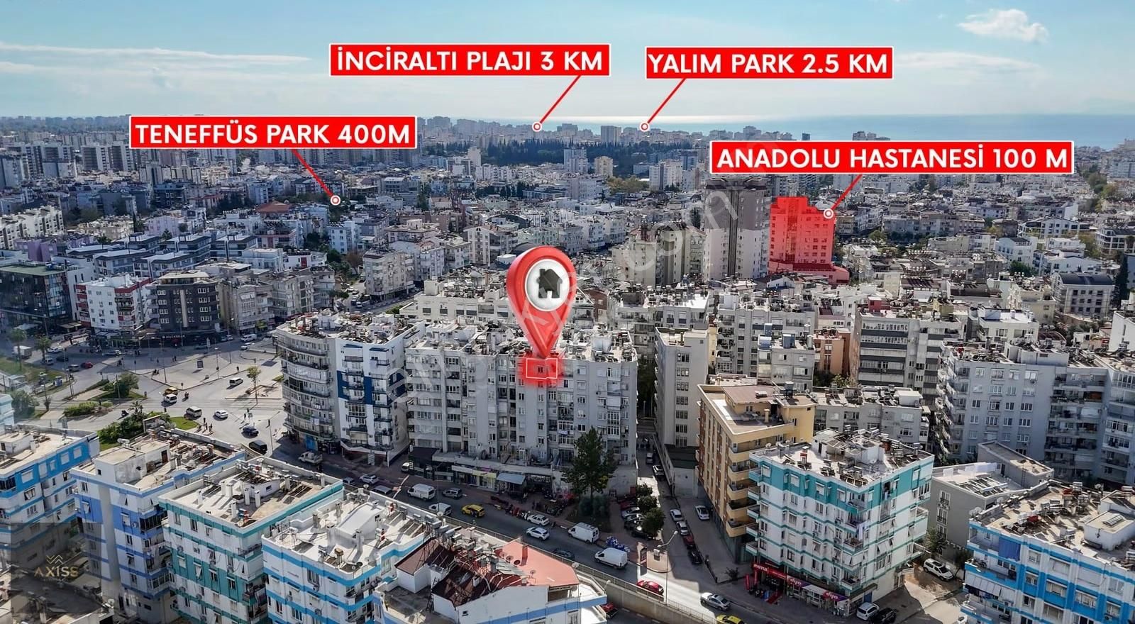 Aliçetinkaya Caddesi Tranvay Yolu Muratpaşada Kiralık Daire 3+1 - Görsel 21