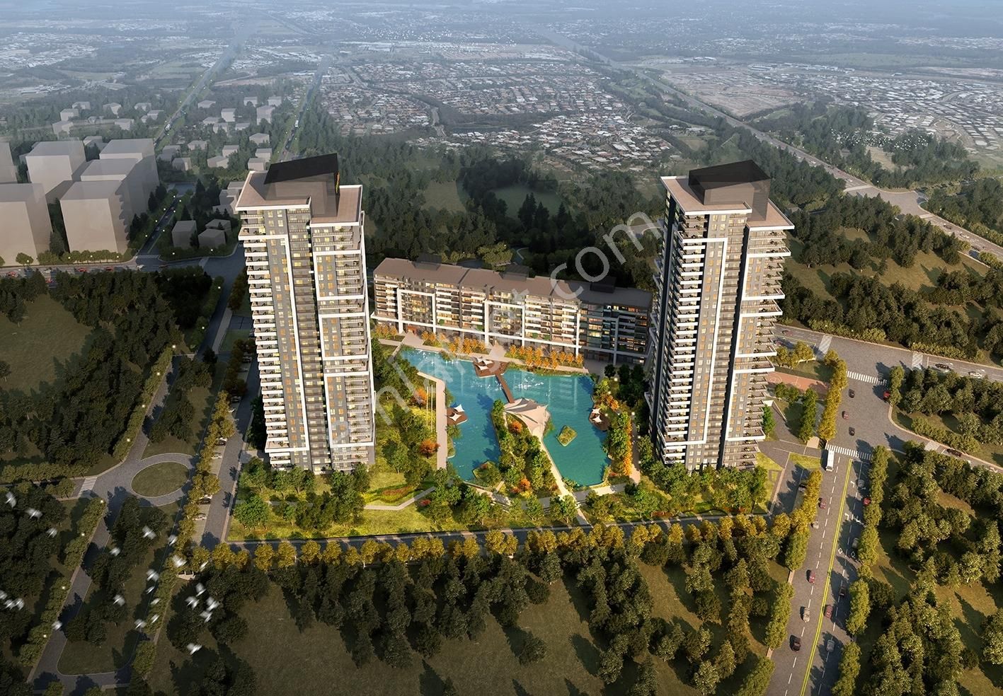Ödüllü Projede ! 4+1 Yerden Isıtmalı Yüzme Havuzlu Geniş M² Site - Görsel 19