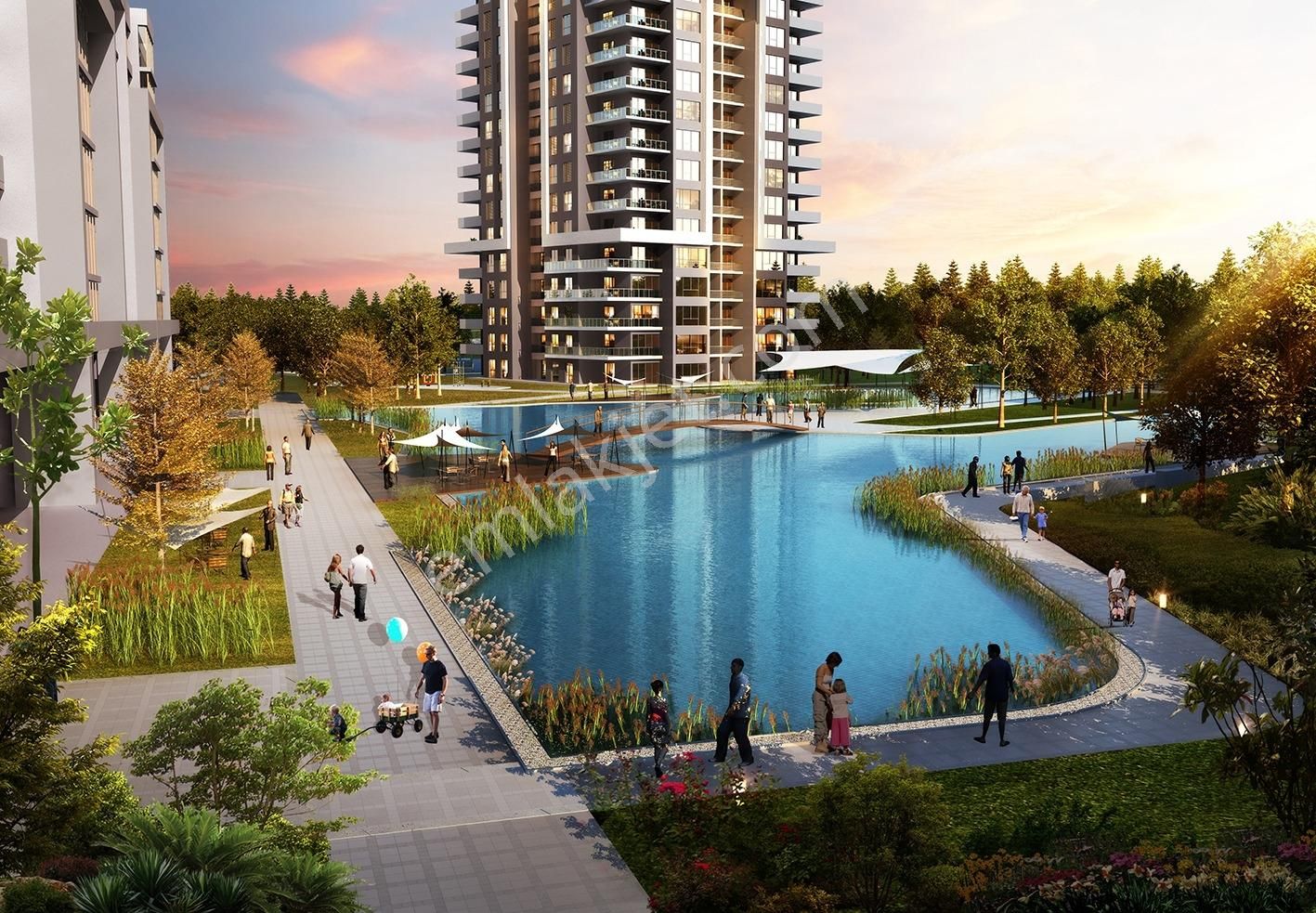 Ödüllü Projede ! 4+1 Yerden Isıtmalı Yüzme Havuzlu Geniş M² Site - Görsel 15