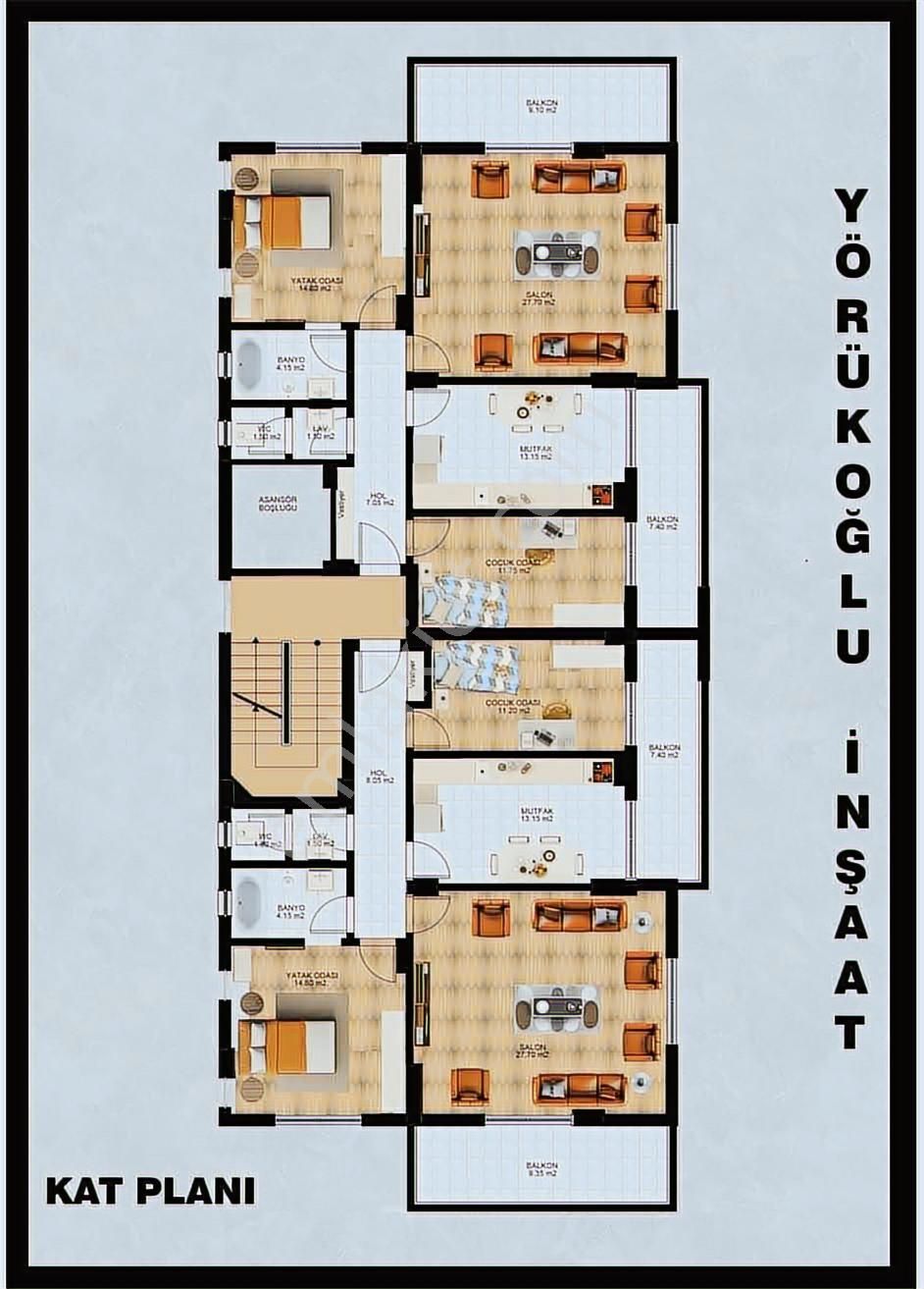 Yeni Proje Mayıs Ayı Teslim 2+1 Daireler