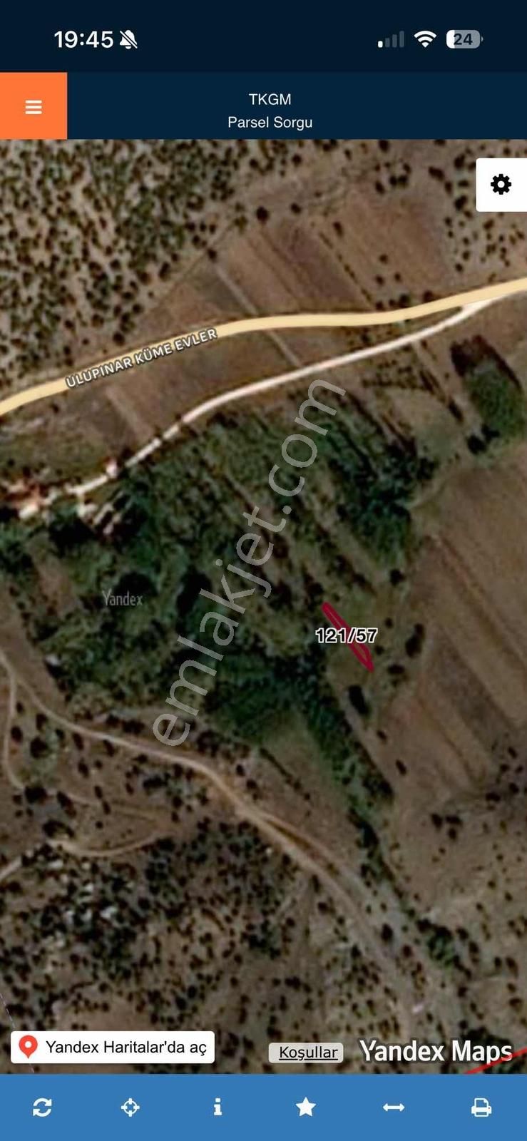 Burdur Merkez Ulupınar'da 241m2 Yola Yakın Satılık Kavaklık - Görsel 3