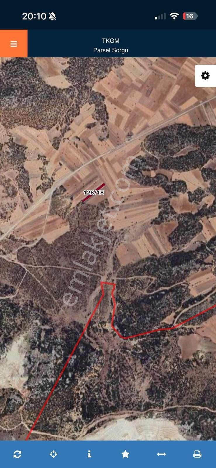 Burdur Merkez Kocapınar'da 1023m2 Yola Yakın Satılık Tarla - Görsel 2