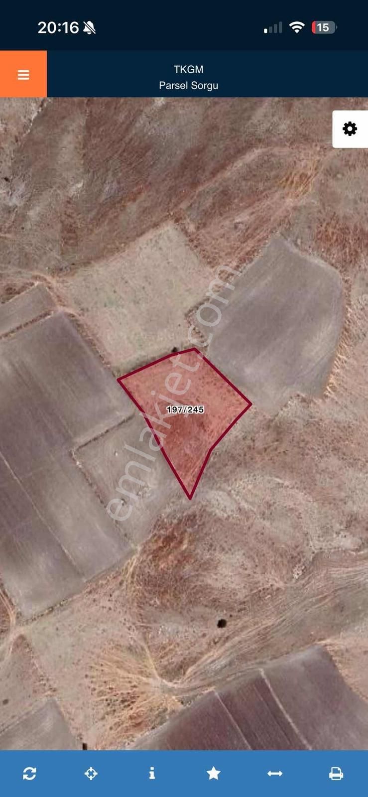 Burdur Karamanlı Mürseller'de Araç Takaslı 2422m2 Satılık Tarla