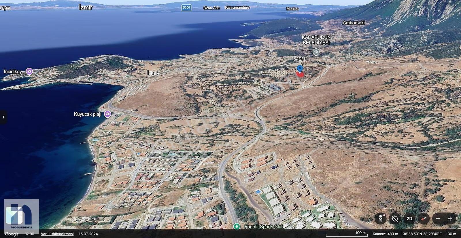İzmir Karaburun İskele Satılık Müstakil Tapulu İmarlı Arsa - Görsel 7