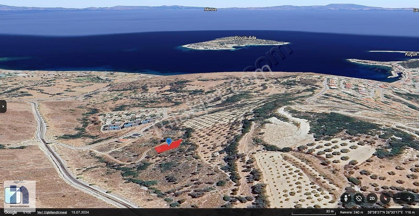 İzmir Karaburun İskele Satılık Müstakil Tapulu İmarlı Arsa - Görsel 2